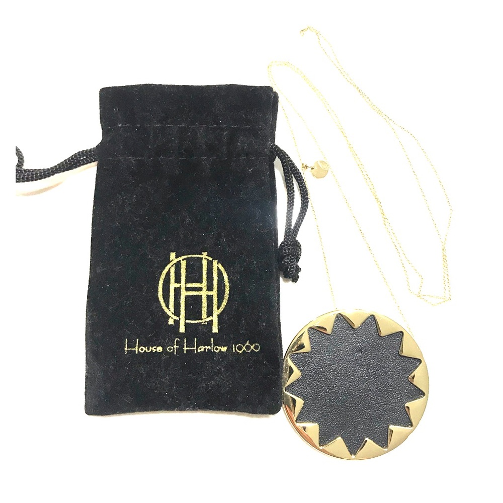 House of Harlow large black sunburst necklace